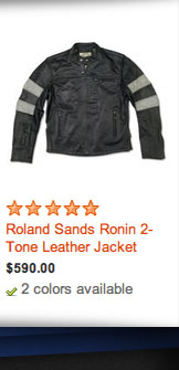 Shop Roland Sands Ronin 2-Tone Leather Jacket