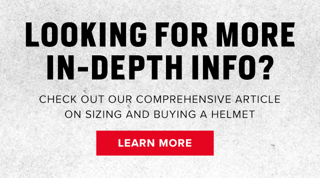 How to size and buy a motorcycle helmet - Read More