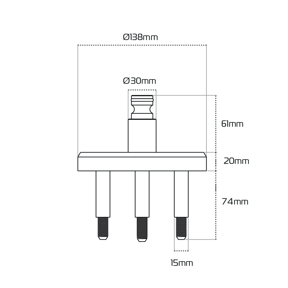 Wolf Tooth ECHO Lock-On Handvatten - zwart/ruw zilver