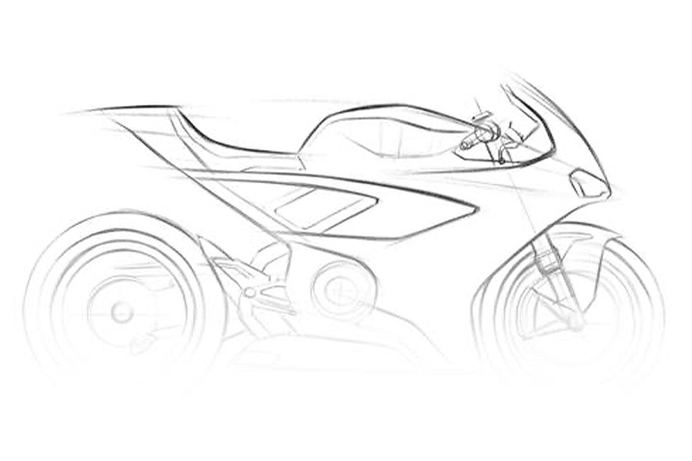 A simple sketch of Norton's forthcoming superbike.