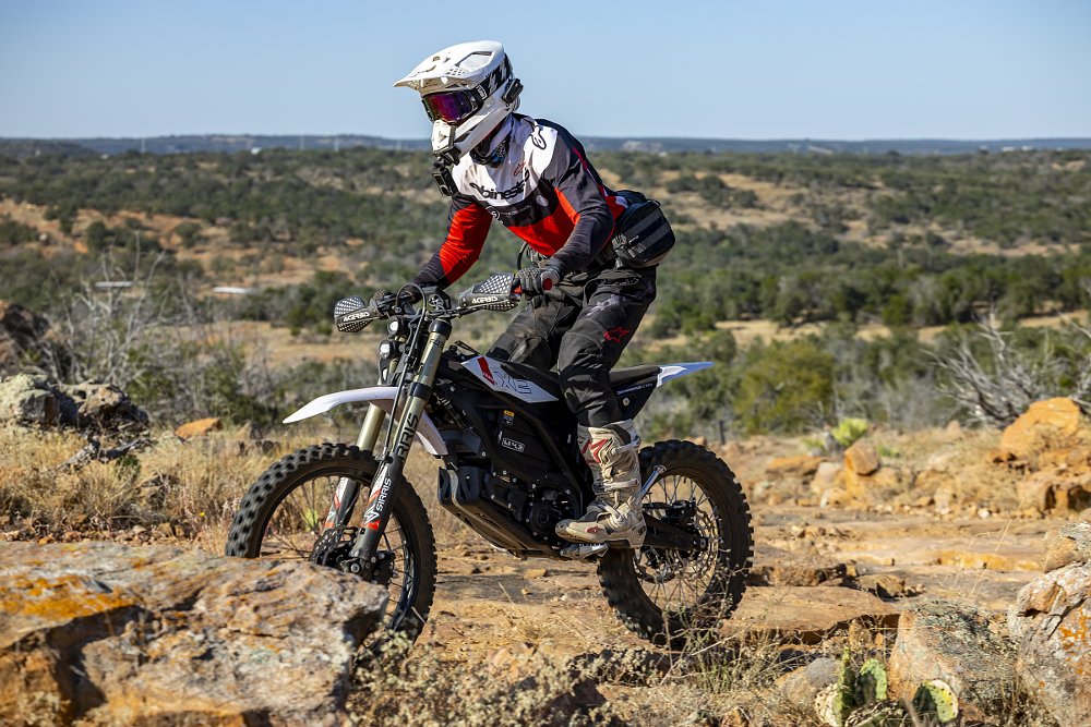 riding the XE in the off-road recreation area