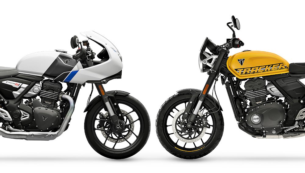 Triumph Thruxton 400 and Tracker 400 first look