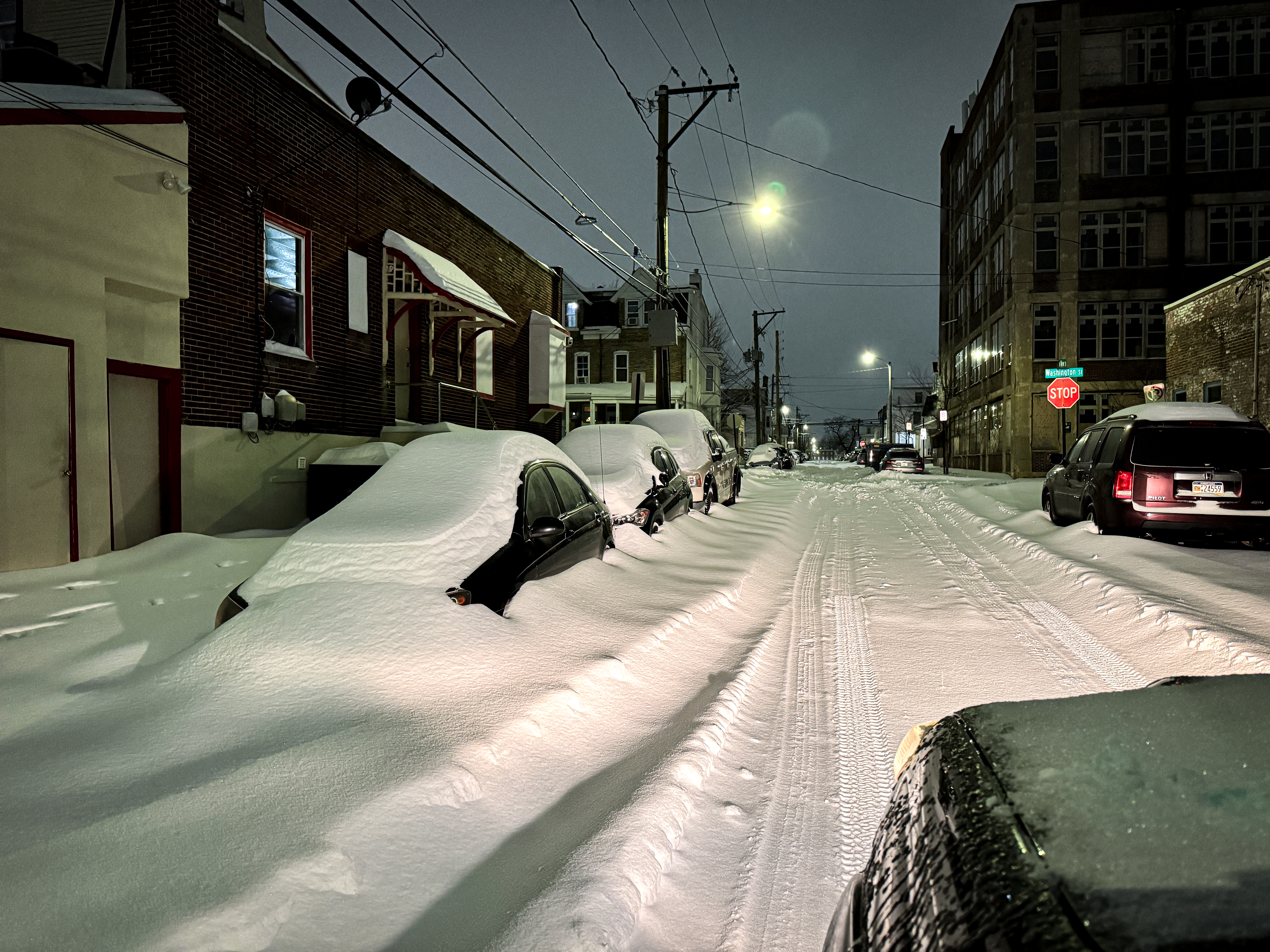 Snow in the Mojave Desert
