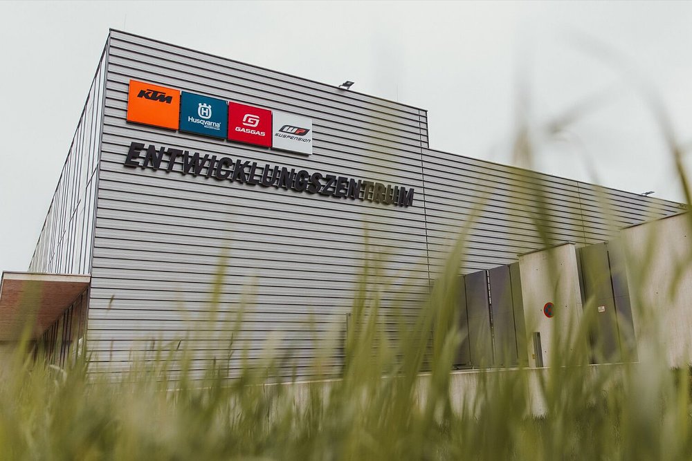 An exterior shot of KTM AG's headquarters.