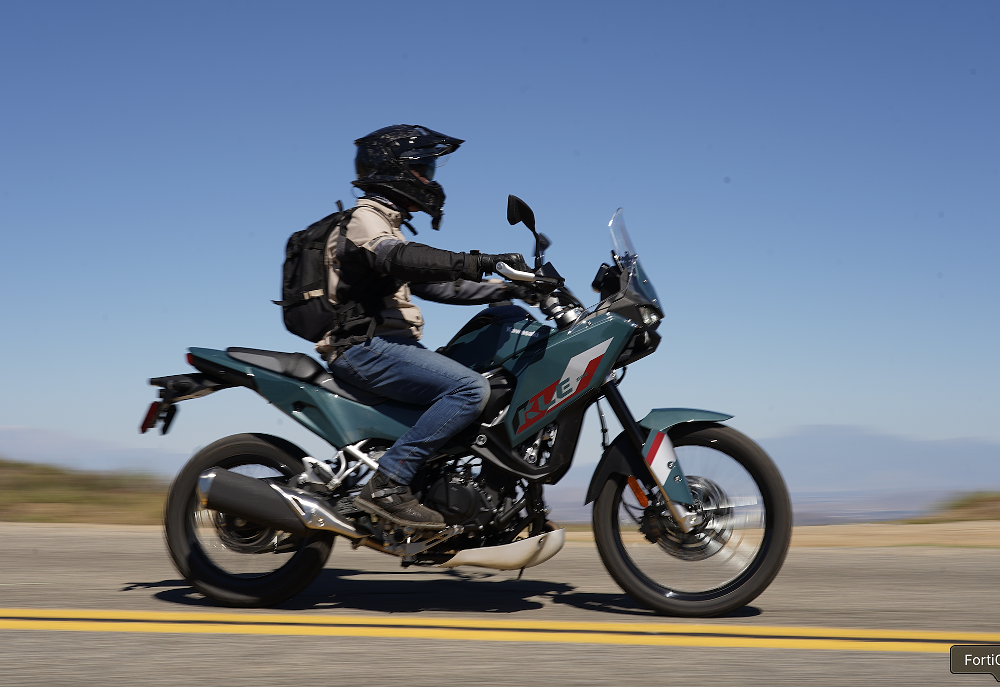 2026 Kawasaki KLE500 rider on bike