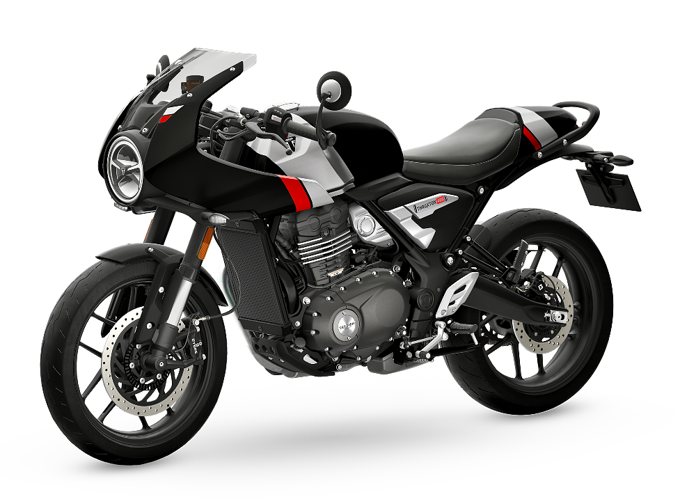 studio photo of the black Thruxton