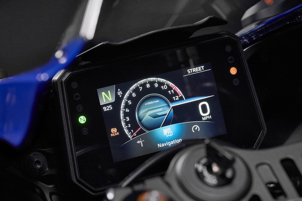 cockpit view of the TFT display