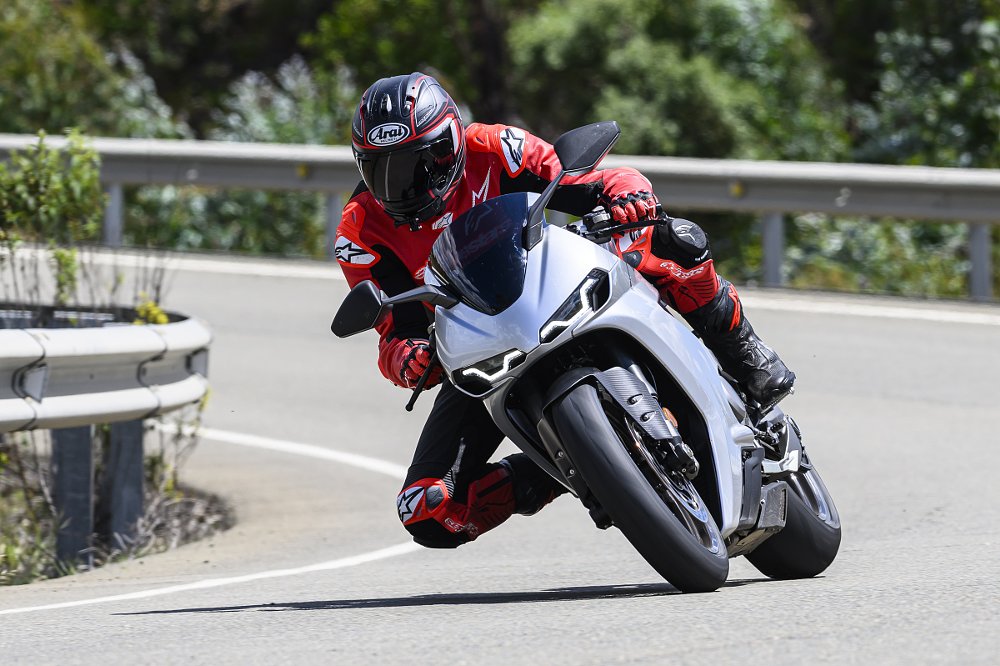 riding the Manx R on the road
