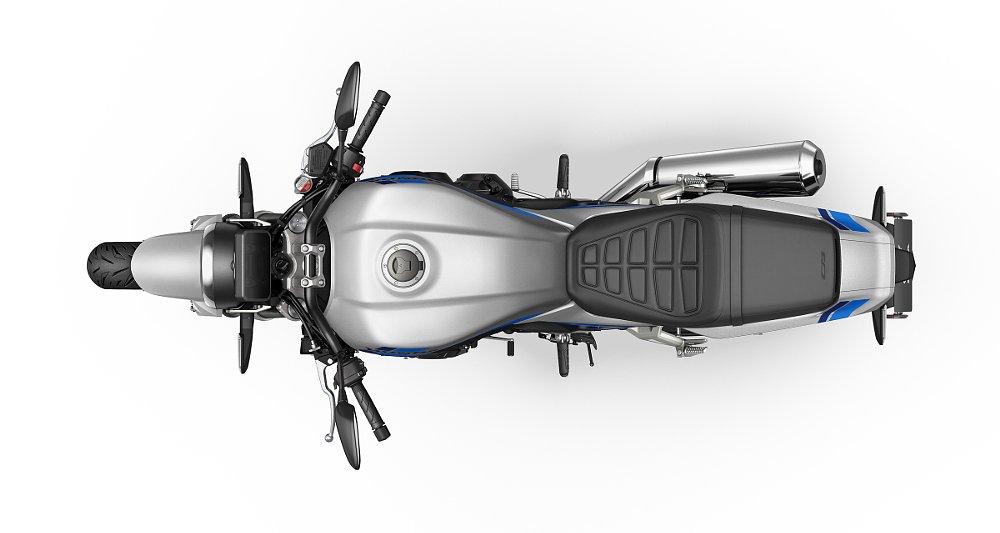 studio photo of overhead view of the CB1000F