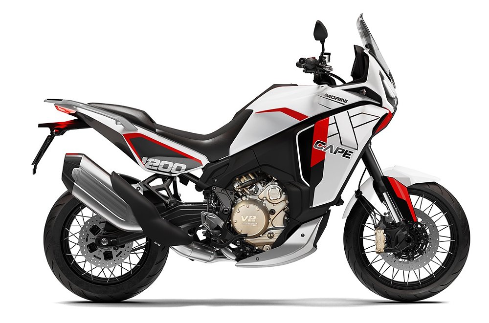 studio photo of white X-Cape 1200 with red accents