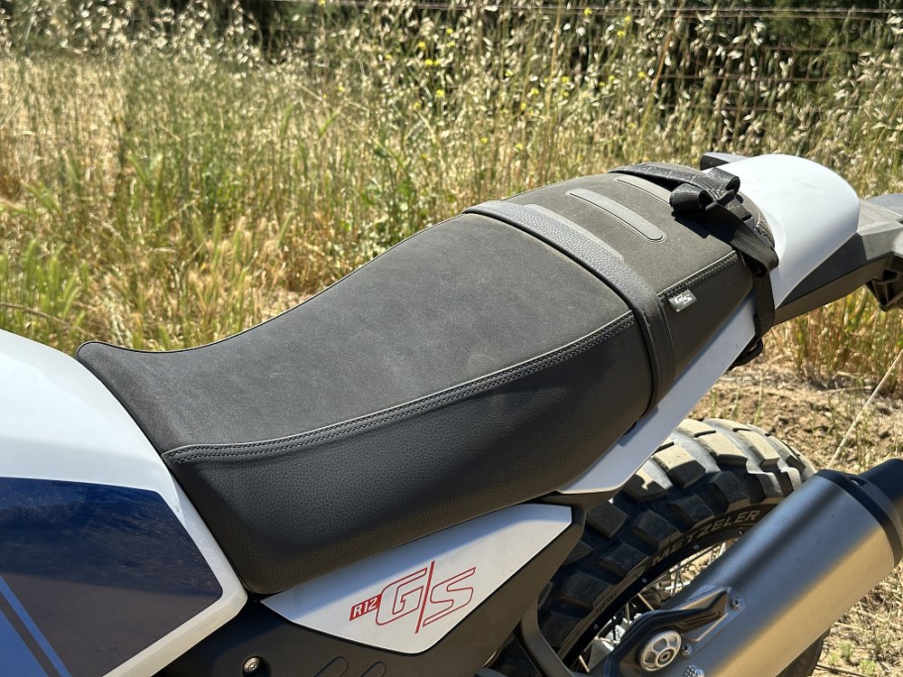 2026 BMW R 12 G/S rally seat detail.