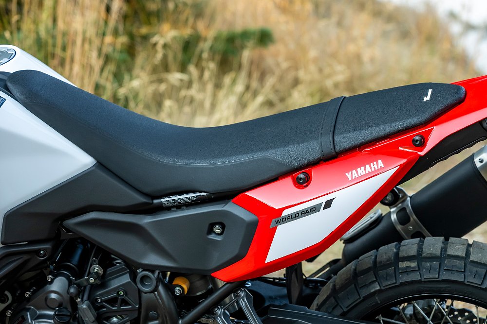 A close up of the World Raid's seat.