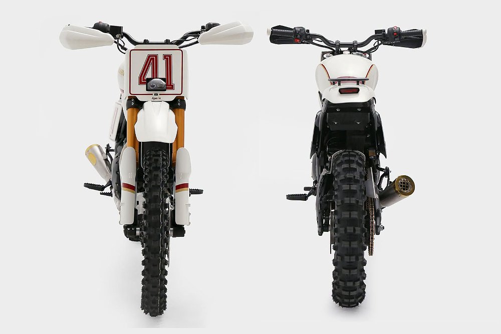 front and rear views of the slender custom