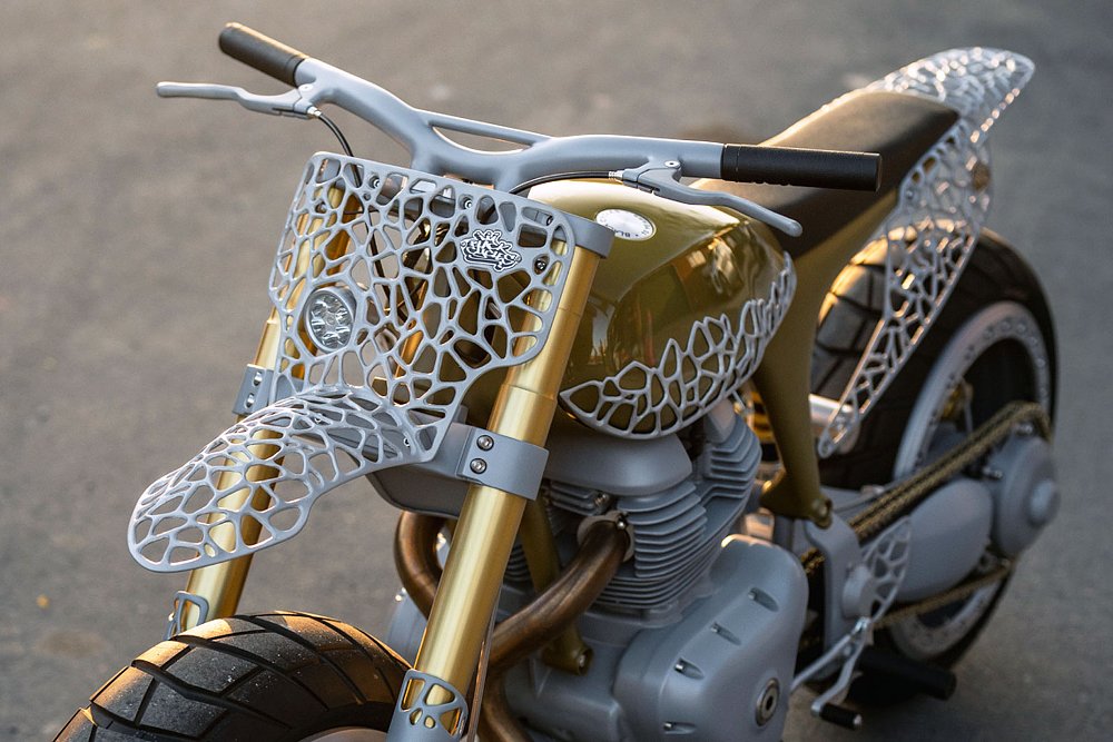 view of the front of the custom
