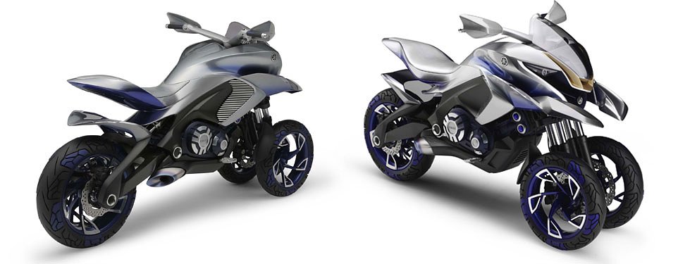 Yamaha "01GEN" three-wheel dual-sport concept bike