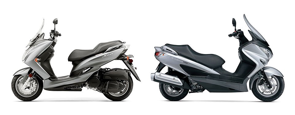 Scooter battle: 2015 Yamaha SMAX vs. 2014 Suzuki Burgman 200