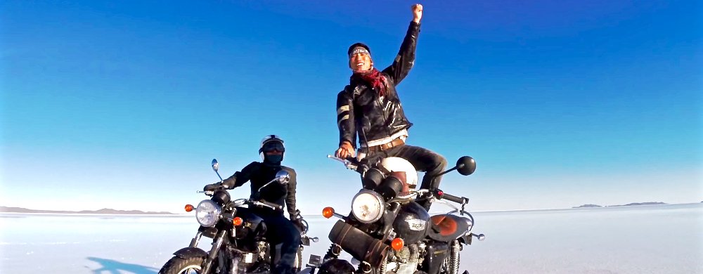 Video: a father, son, motorcycles, and one of the world's unique places 