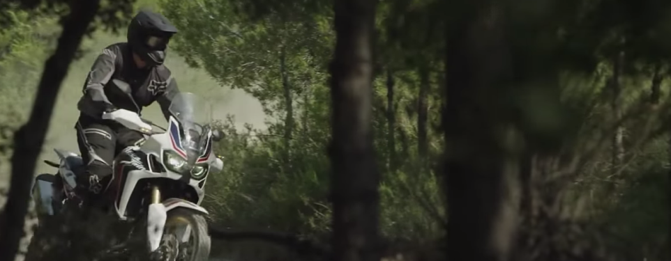 Honda Africa Twin filmed in the wild