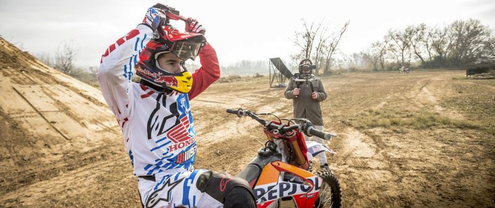 Marquez does a backflip? Fooled you!