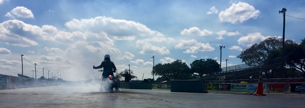 Victory Octane on the drag strip