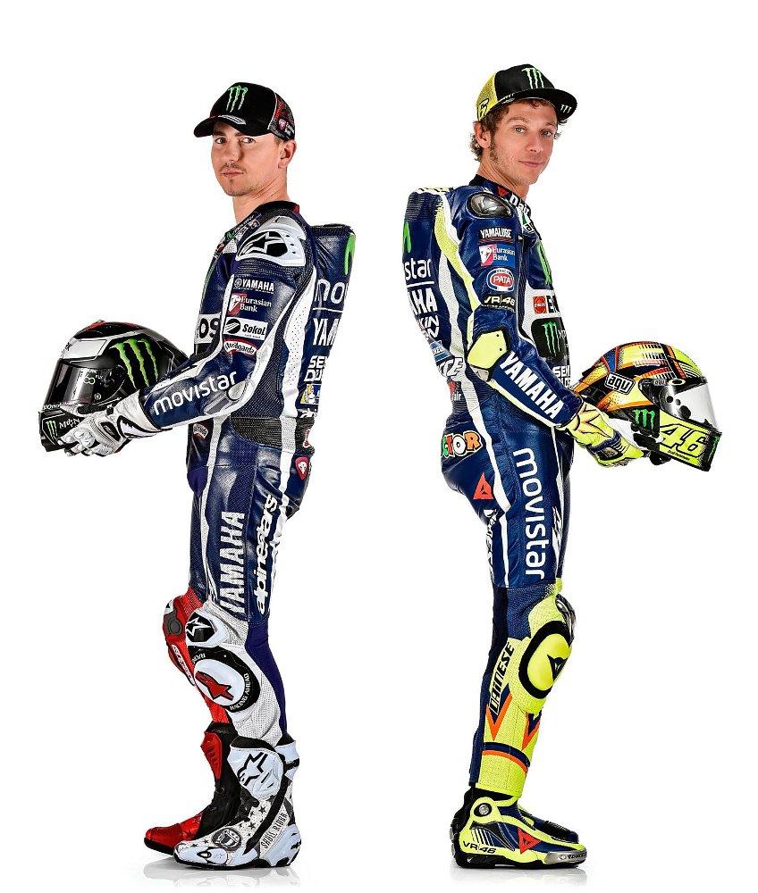 Jorge Lorenzo and Valentino Rossi