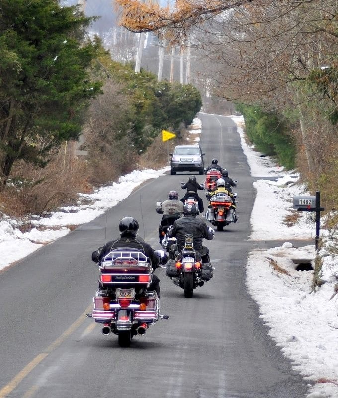 cold weather motorcycle ride
