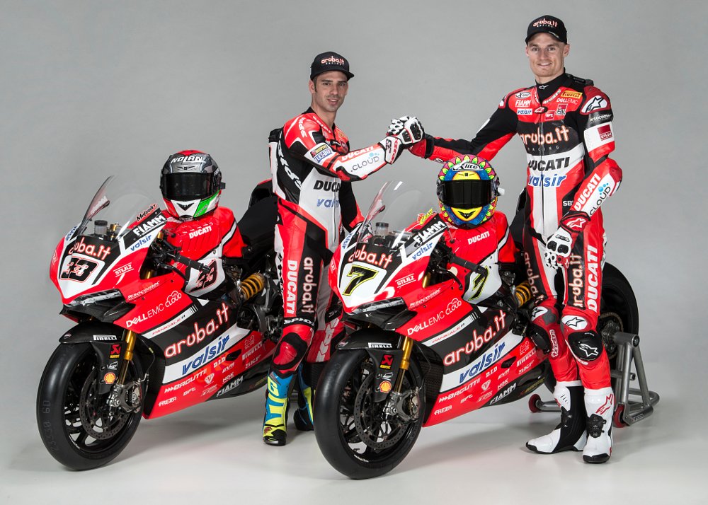 Marco Melandri and Chaz Davies