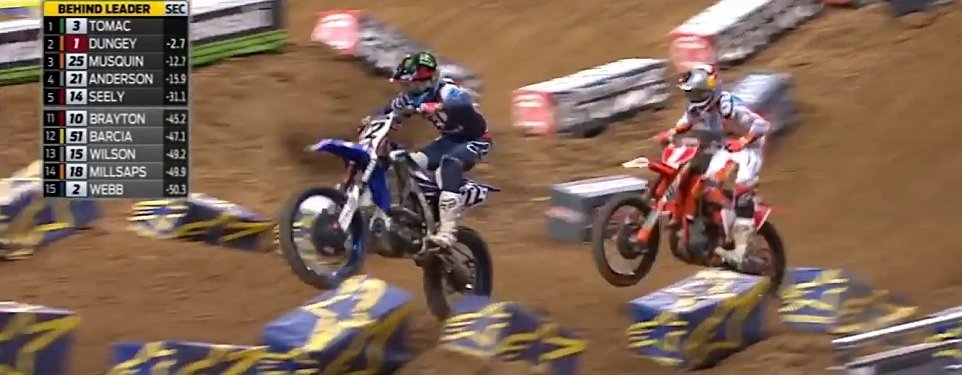 Chad Reed's penalty overshadows the Dungey-Tomac battle in Supercross