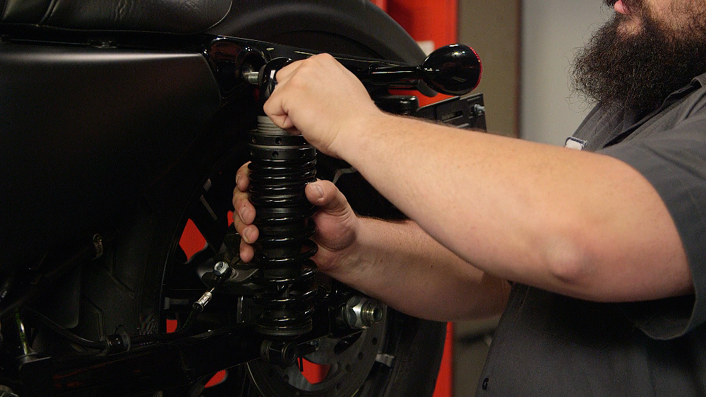 How to change dual rear shocks on a motorcycle RevZilla