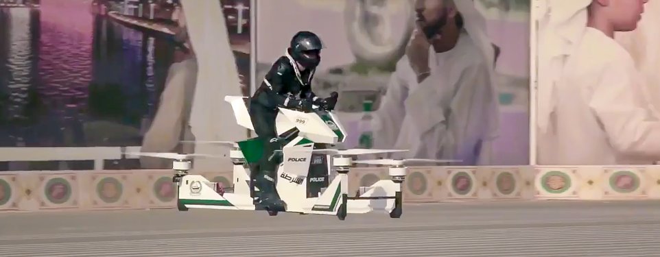 flying police motorcycle