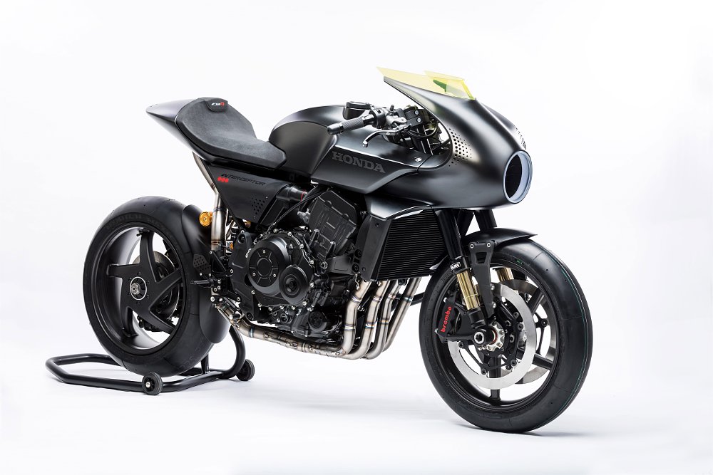 Honda's CB4 Interceptor concept, the motorcycle with a windmill