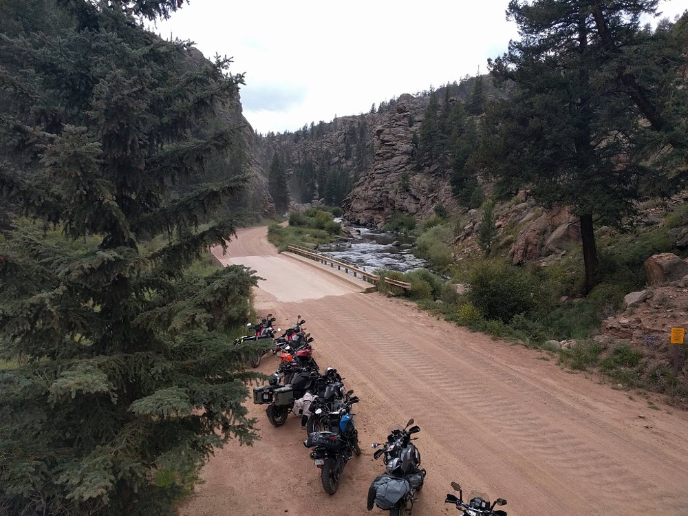 MRP riders take a trailside break