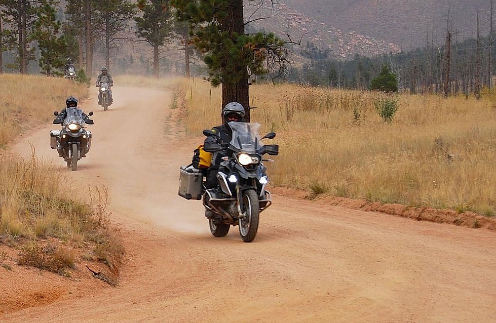 MRP motorcycles on the trail