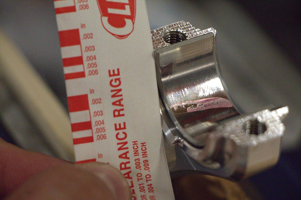 Main bearing shell clearance