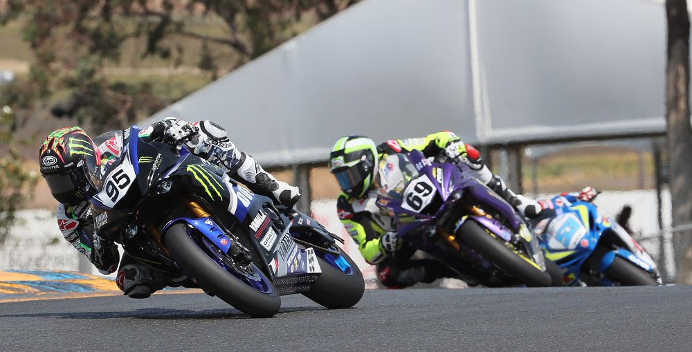 J.D. Beach leads Supersport race