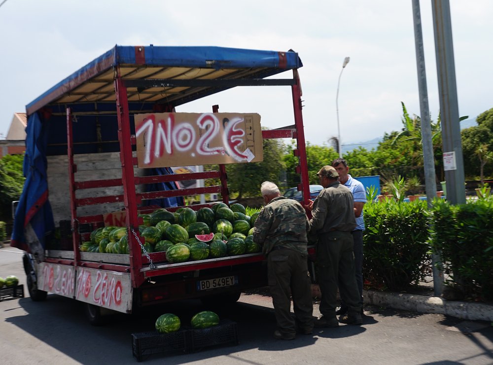 roadside watermelon vendor