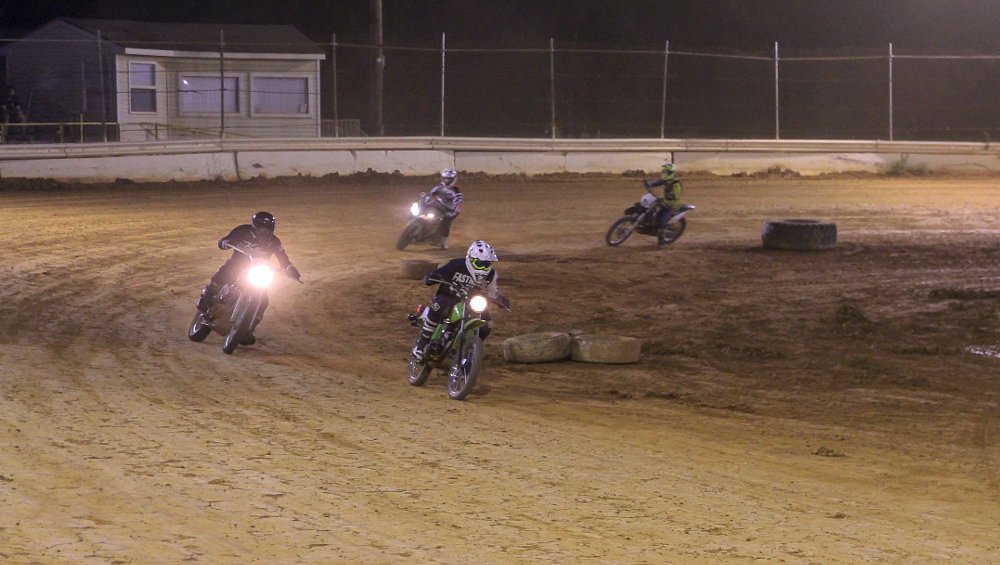 Flat tracking inappropriate motorcycles