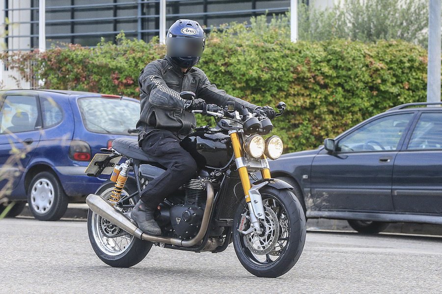 Triumph Speed Twin test mule