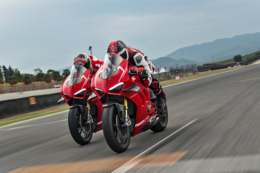 Ducati Panigale V4 R on the track