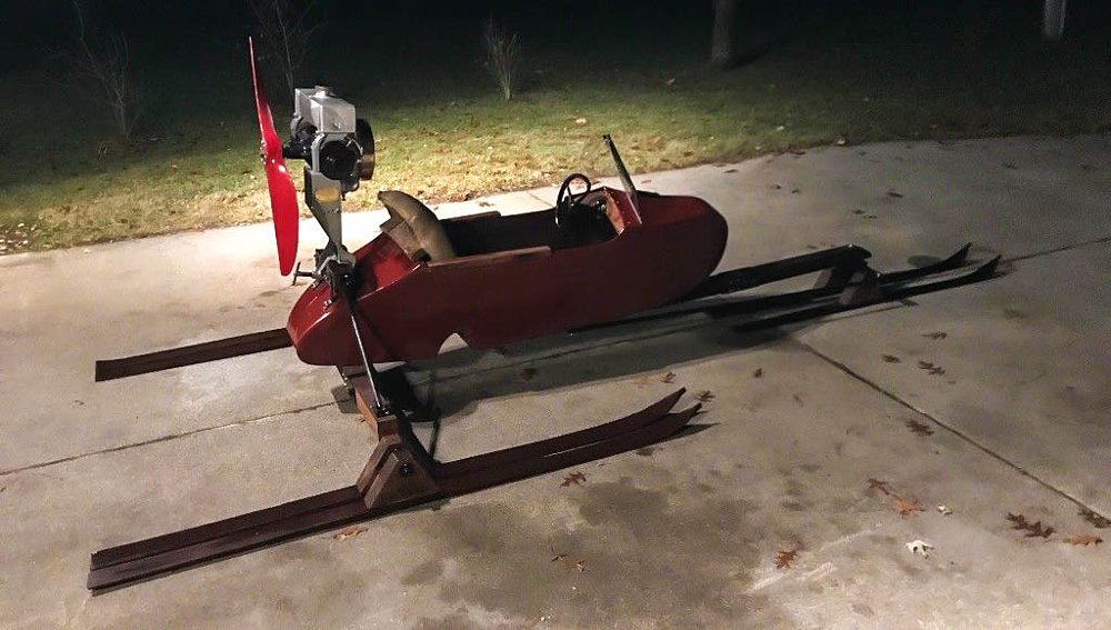 Winter project: An airsled built around a Harley-Davidson sidecar