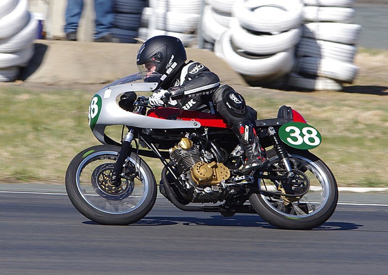 Bucket racing motorcycles