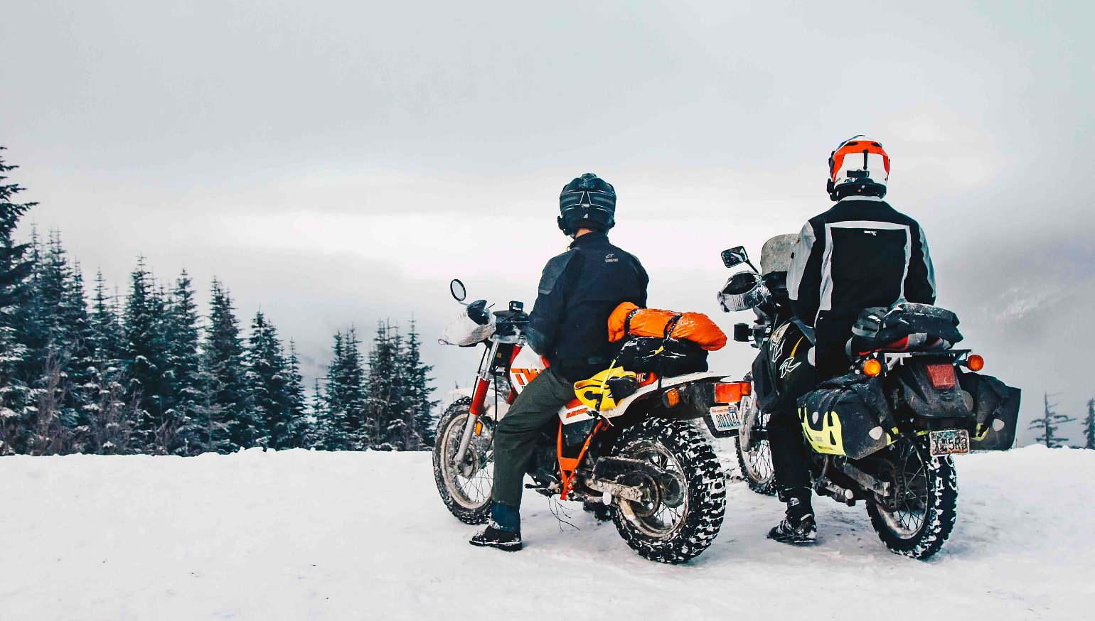 Conquering winter on Craigslist dualsports The ride to Snow Camp