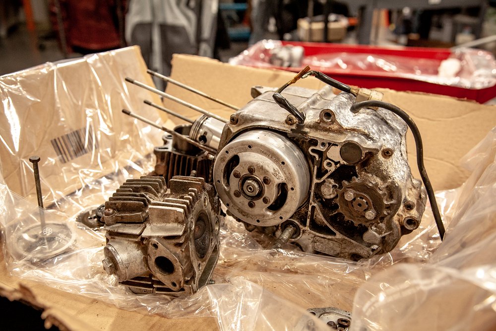 Honda Trail 70 cracked head