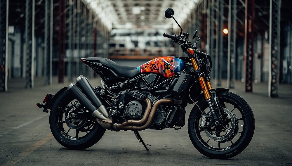 Attention art critics: Indian debuts custom FTR 1200 tank art