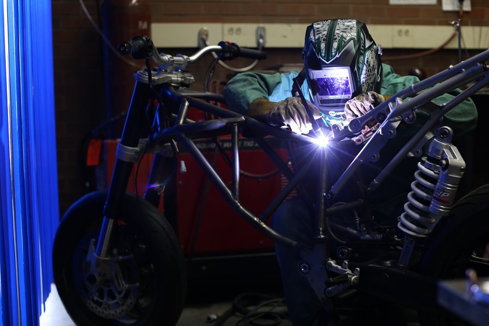 welding the frame