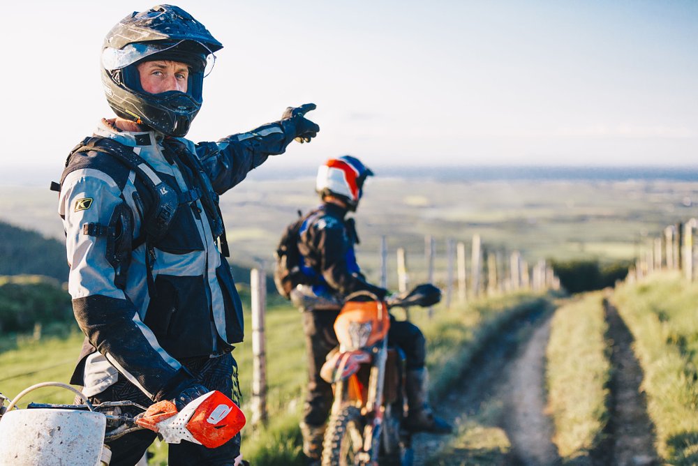 riding off-road on the Isle of Man