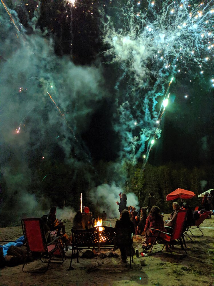 fireworks at Babes Ride 'n Rage