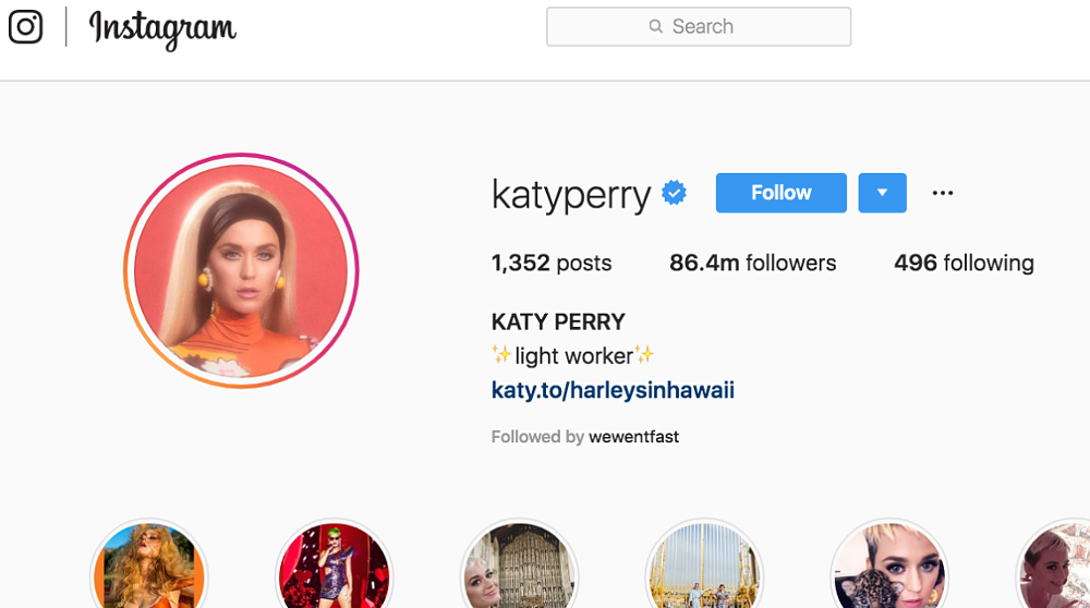 Katy Perry Instagram