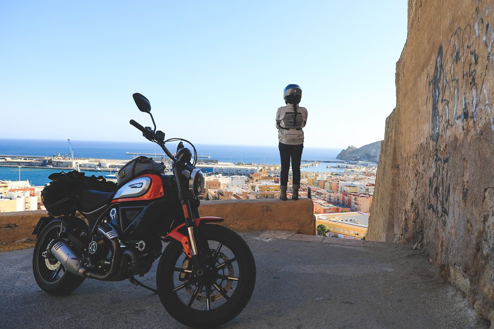 view from the hilltop in Cartagena
