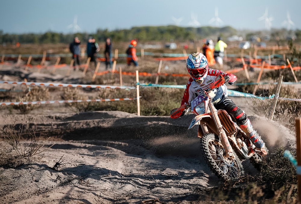 Brandy Richards racing in the ISDE